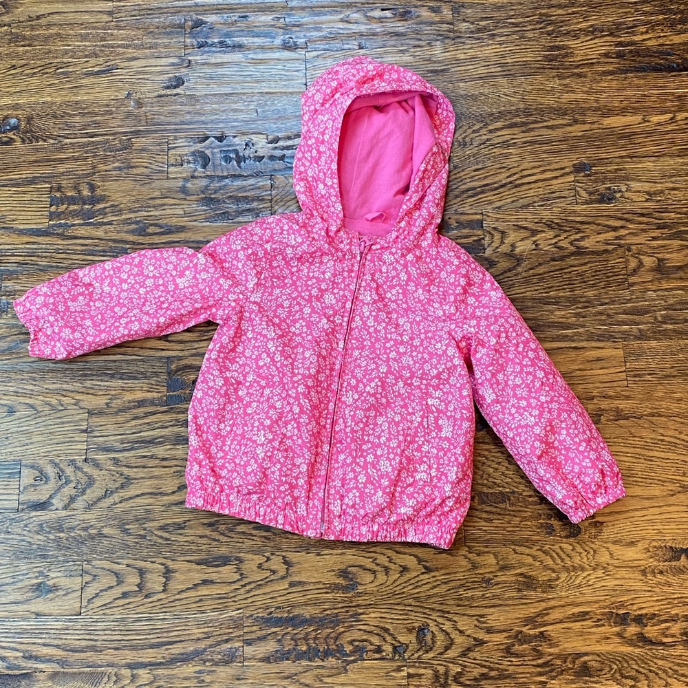 Gap Girls Pink Rain jacket sz 3